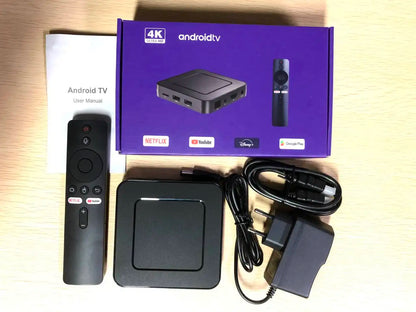 Precio más barato del decodificador de TV Android Box  4K Control remoto